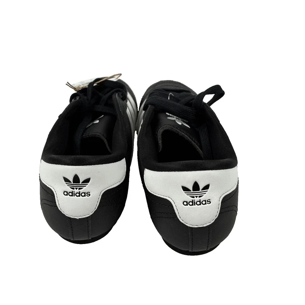 New Adidas Taekwondo Shoes Sneakers Lace J Kids Size 4 Black/White Unisex JR6807